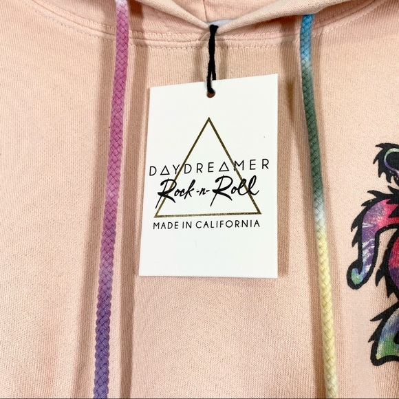 DAYDREAMER NWT Grateful Dead Tie Dye Bear Hoodie - Picture 4 of 10